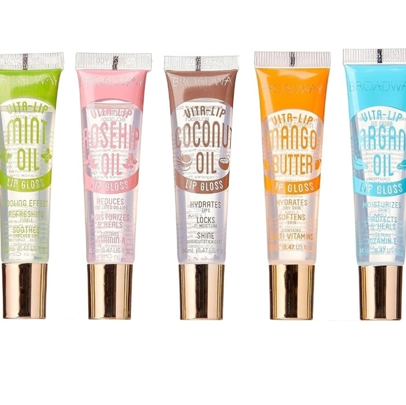 Lip Gloss clear, BROADWAY 0.47oz/14ml (5PCS Variety pack) New - Picture 1 of 3